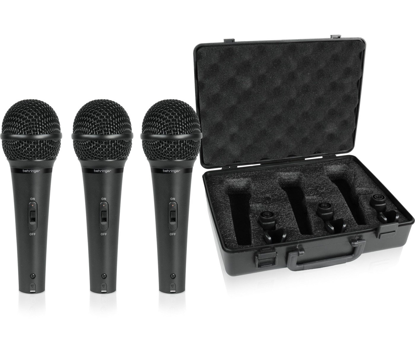 Behringer XM1800S Dynamic Vocal & Instrument Microphone (3-pack) - Image 2
