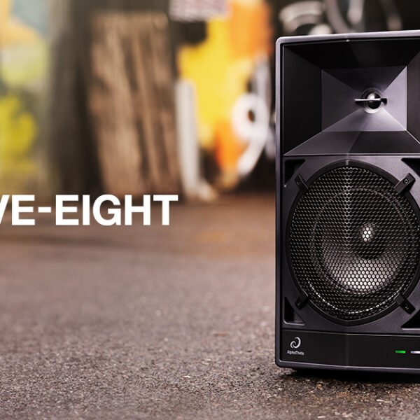 AlphaTheta Wave-Eight 8 inch Portable DJ Speaker – Pair (Bundle)